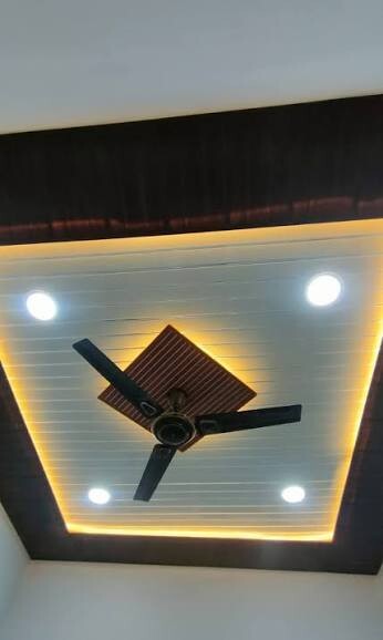 False ceiling with LED lights
