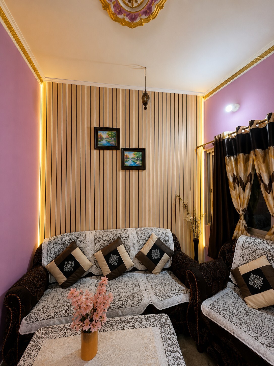 Premium PVC wall panel installation